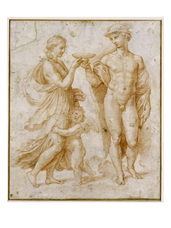 Raphael Mercury Offering the Cup of Immortality to Psyche